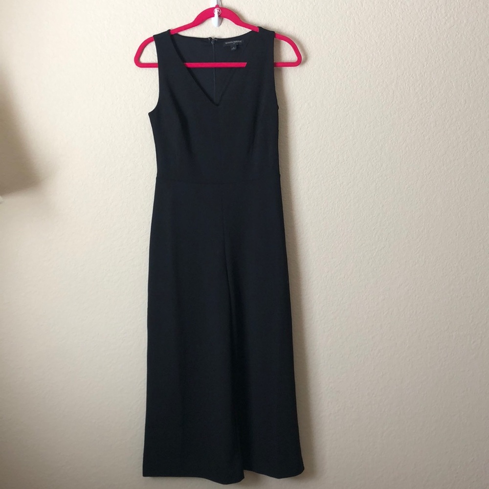 Stunning full length black jumpsuit. Zip back. EUC!